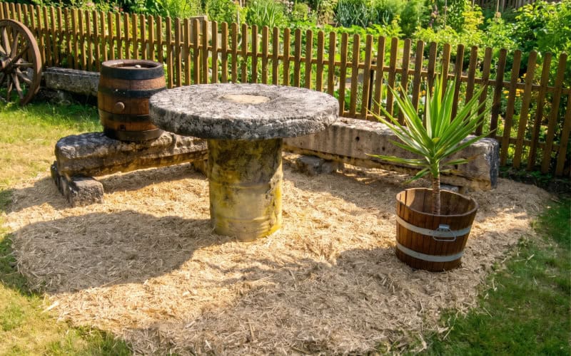 miscanthus mulch garten